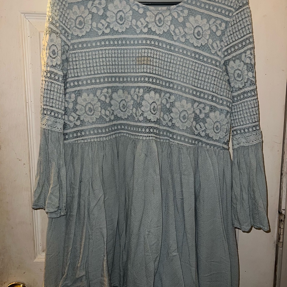 Floral Lace Long Sleeve Dress